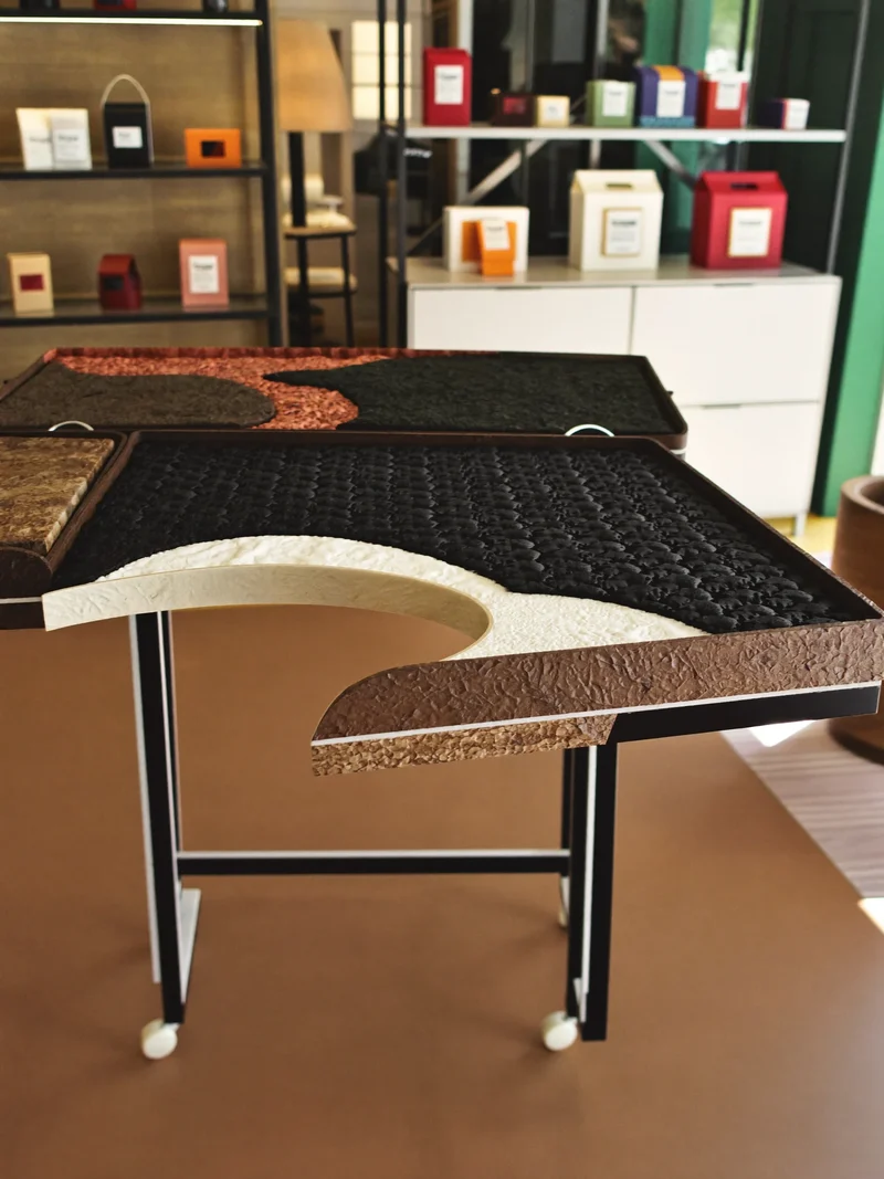 Illustration conceptuelle : objet de bureau modulable
